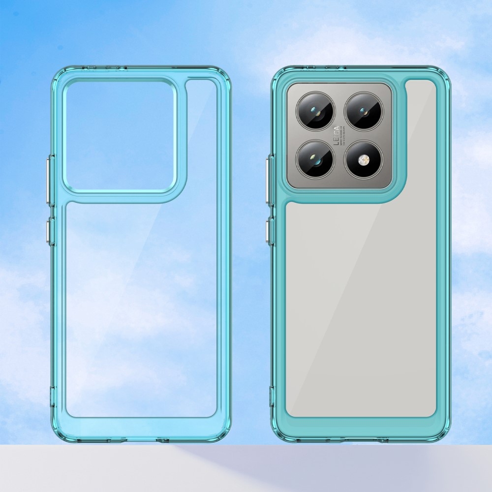Gél tok fix hátlappal Xiaomi 14T/14T Pro készülékhez - világoskék színben