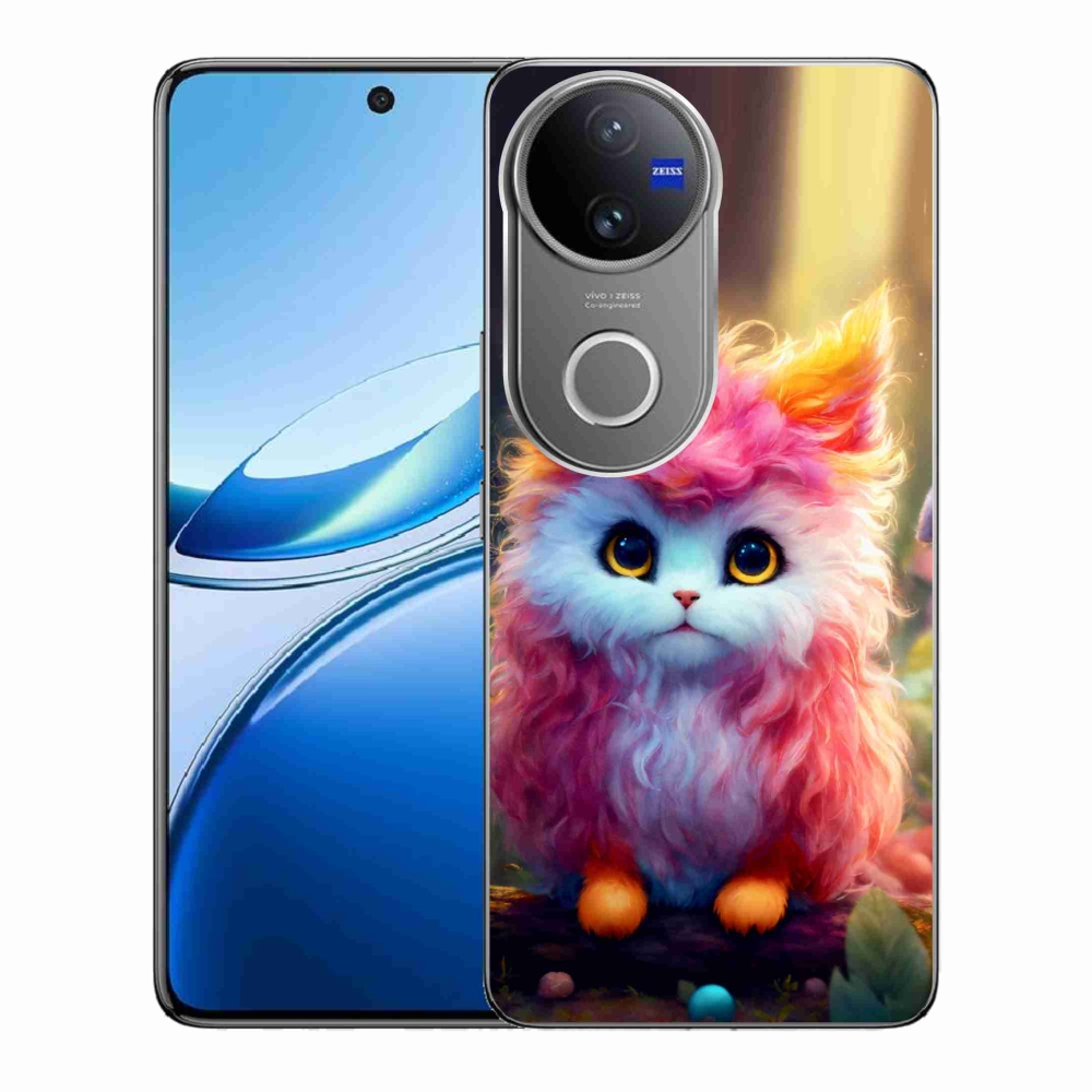 Gélburkolat mmCase a Vivo V50 5G készülékhez - aranyos cica 5