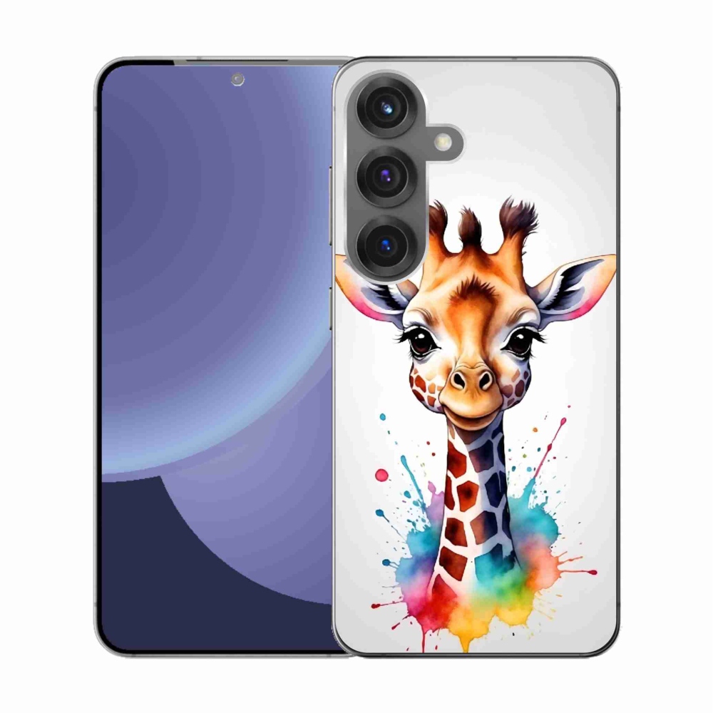 Zselés borítás mmCase Samsung Galaxy S25 - zsiráf 1