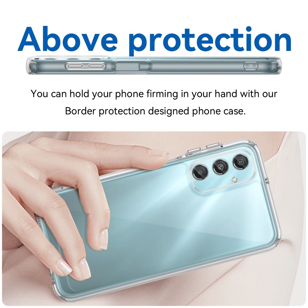 Gél tok kemény hátlappal a Samsung Galaxy A25 5G készülékre - átlátszó