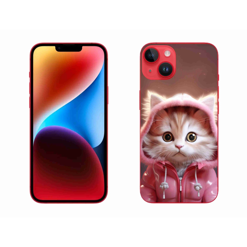 Gél borítás mmCase iPhone 14 Plus készülékhez - aranyos cica 3