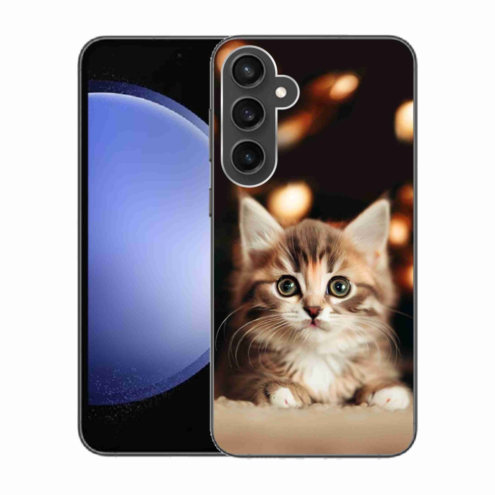 Gél borítás mmCase Samsung Galaxy S23 FE - aranyos cica 2