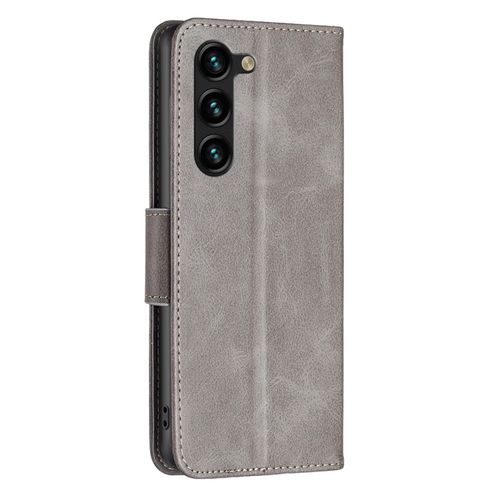 Könyvtáska tok Samsung Galaxy S25+ - szürke