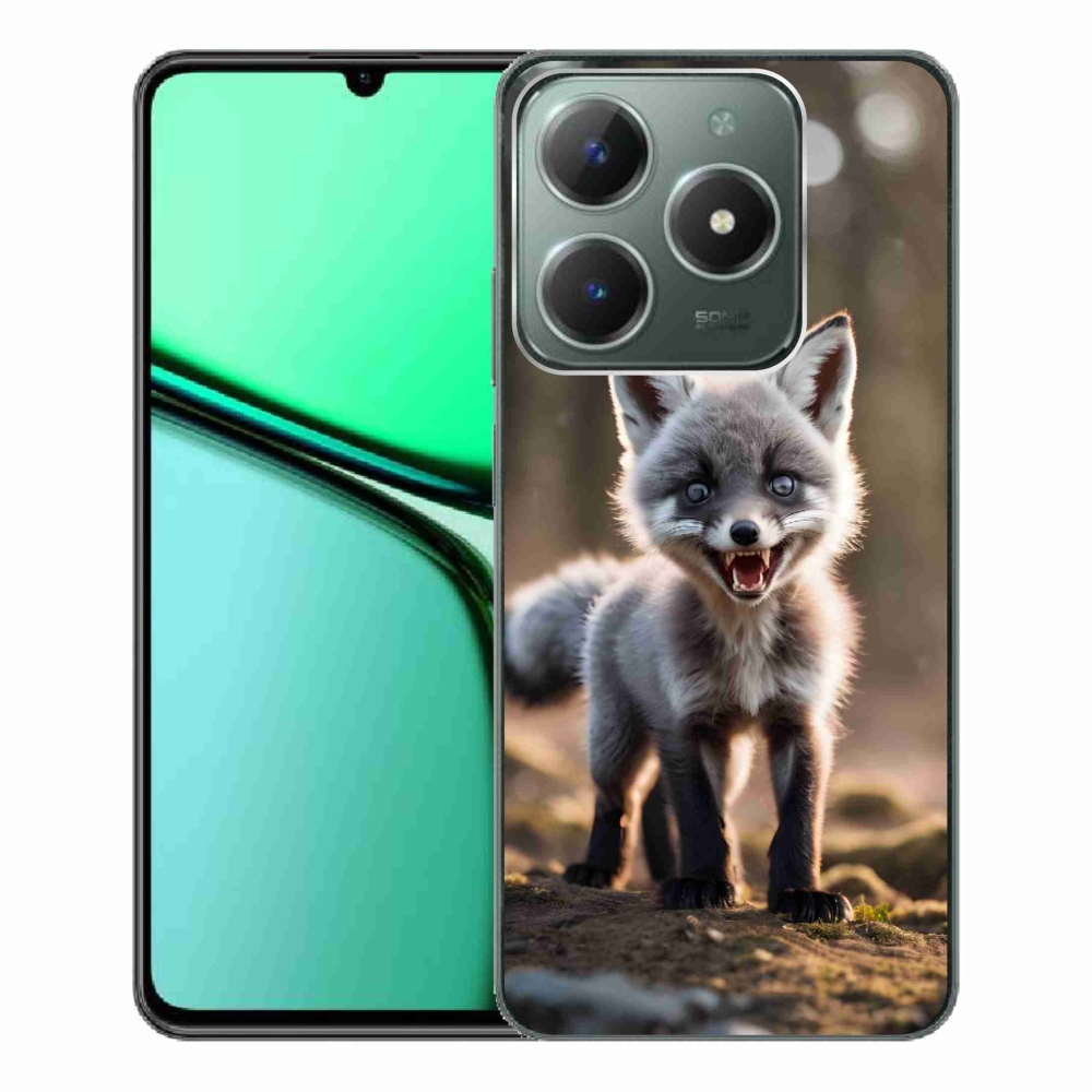 Gél borító mmCase a Realme C61 készülékhez - angry fox