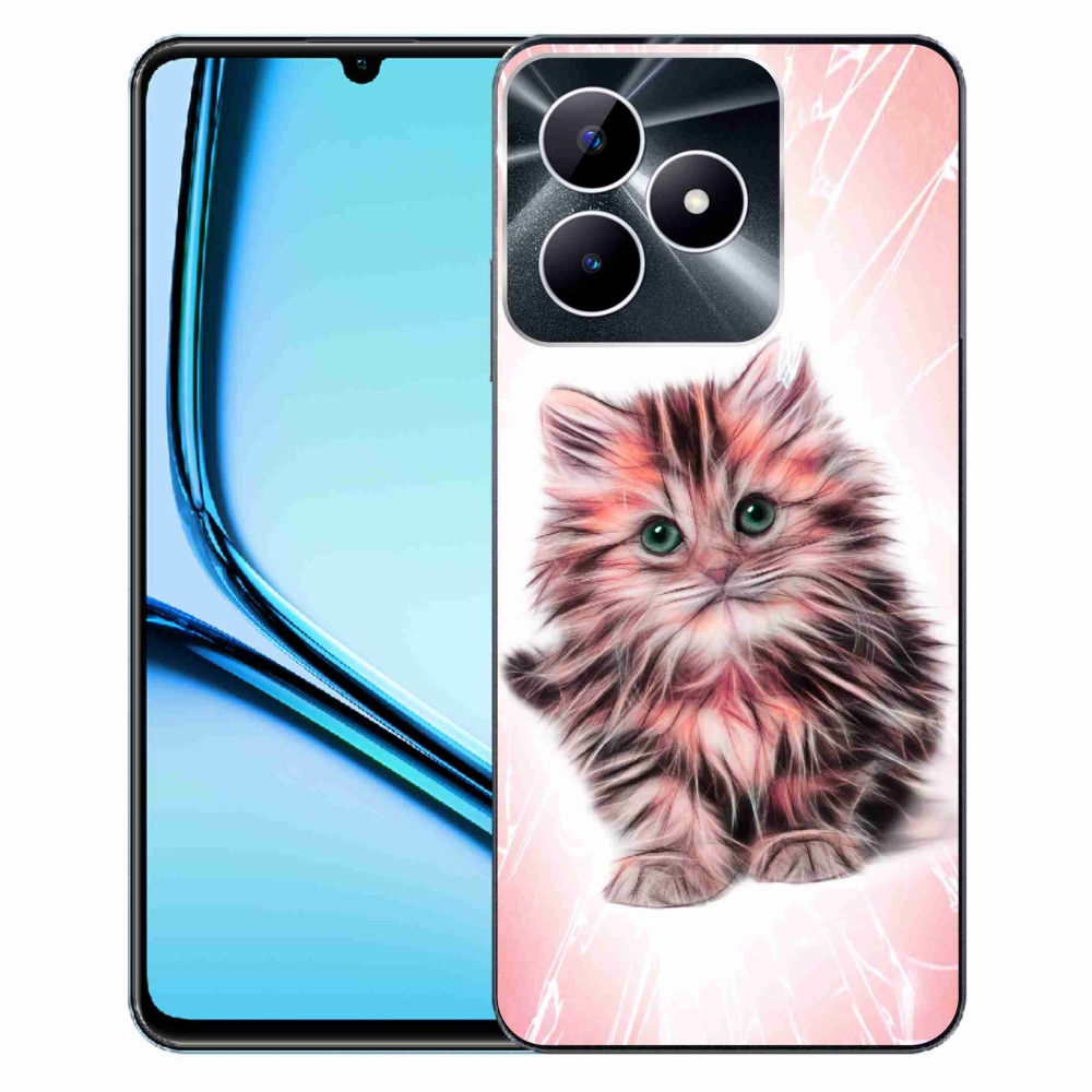 Gél borító mmCase a Realme Note 50 készülékhez - aranyos cica