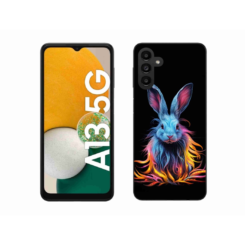 Gél borítás mmCase Samsung Galaxy A13 5G - absztrakt nyúl - Samsung Galaxy A13 5G - absztrakt nyúl