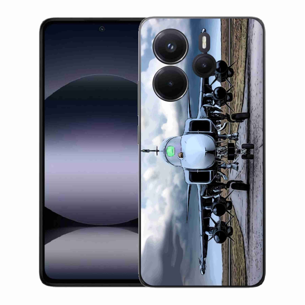 Gél borító mmCase a Xiaomi Redmi Note 14-hez - katonai repülőgépek