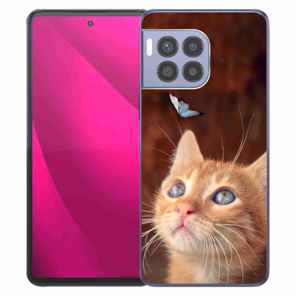 Zselés borítás mmCase a T-Mobile T Phone 2 Pro készülékhez - pillangó és cica
