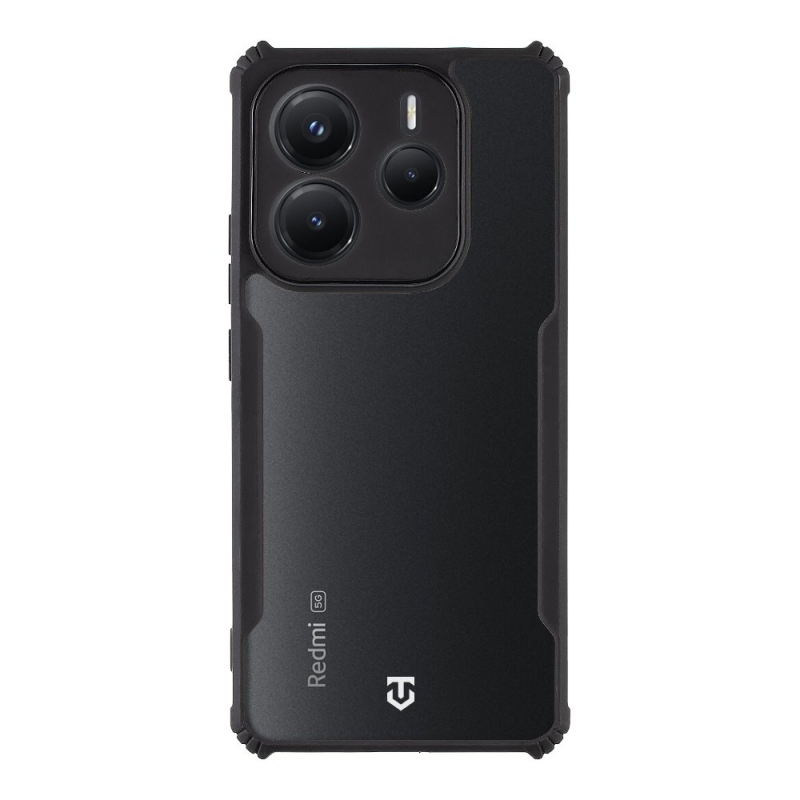 Taktikai Quantum Stealth Cover for Xiaomi Redmi Note 14 5G Clear/Black (átlátszó/fekete)