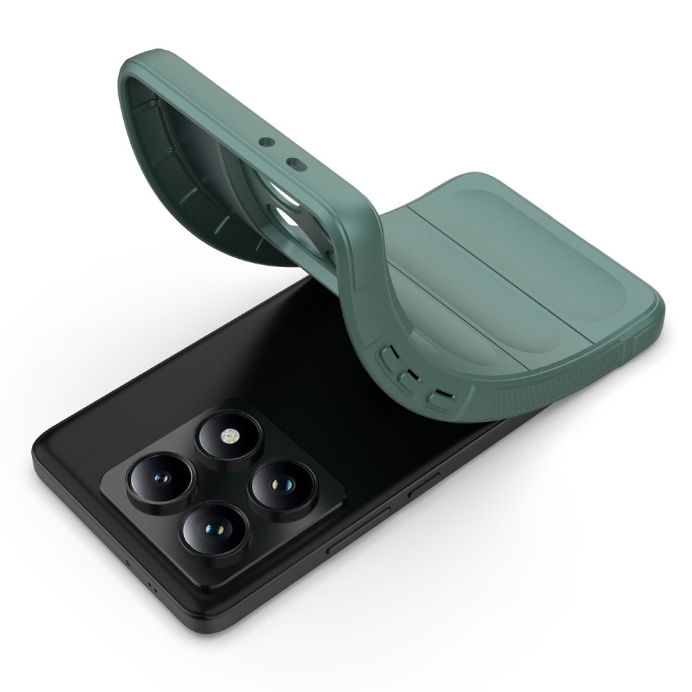 Rugg tartós zselés tok Xiaomi Redmi Note 14 Pro 5G/Poco X7 5G - zöld
