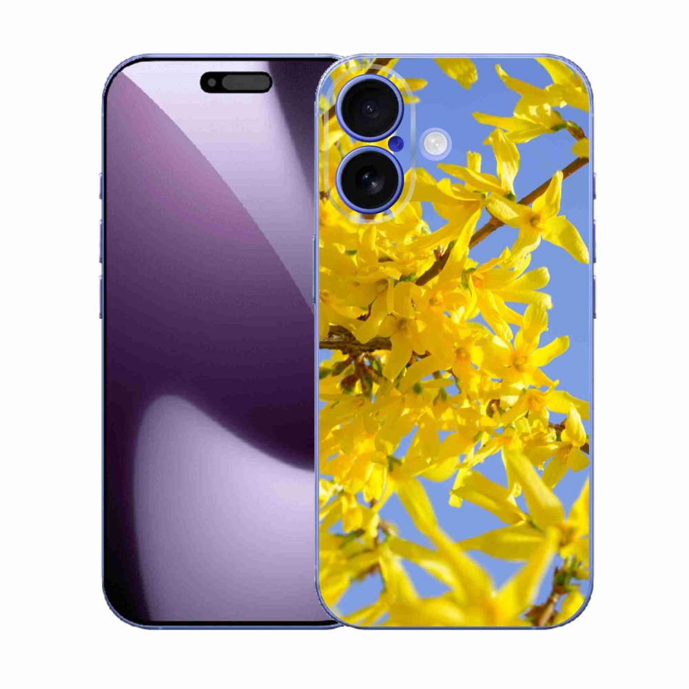 Gél borítás mmCase iPhone 17 készülékhez - sárga virágok