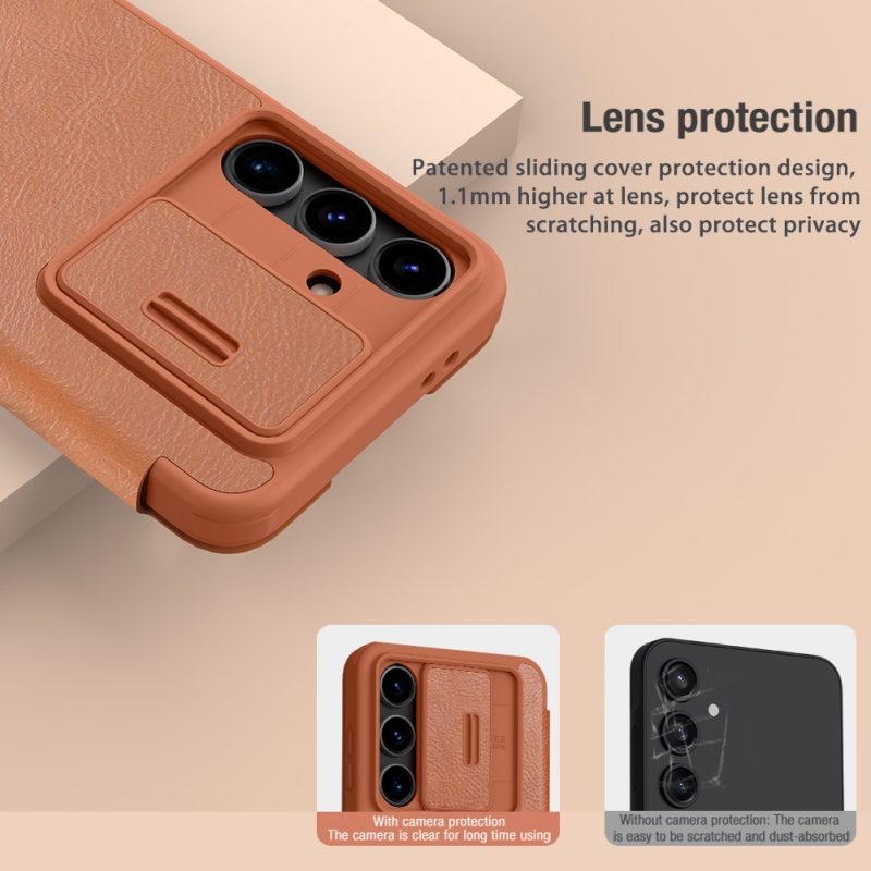 Nillkin Qin Book PRO tok Samsung Galaxy S24 FE fekete