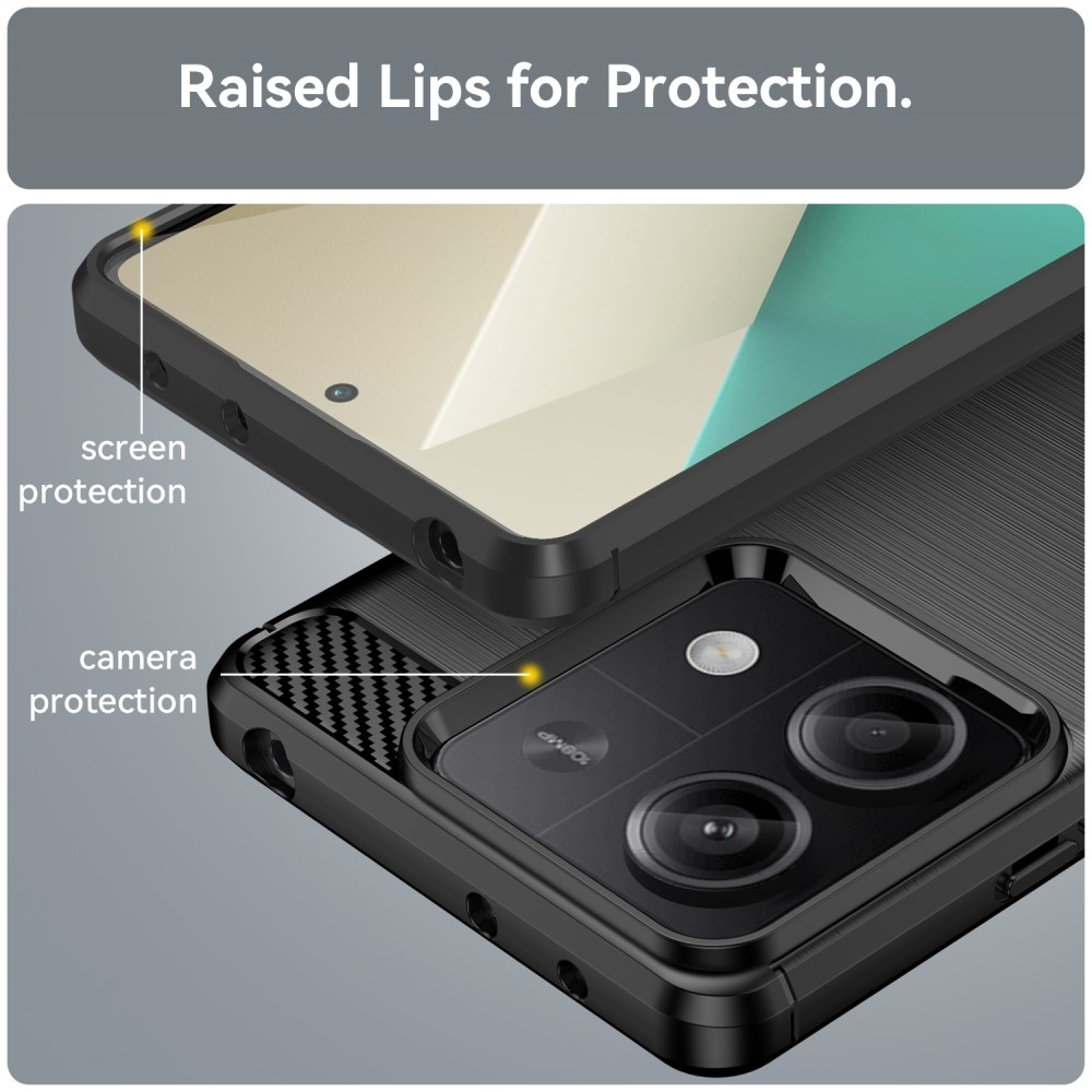 Szénálló zselés tok Xiaomi Redmi Note 13 5G - fekete