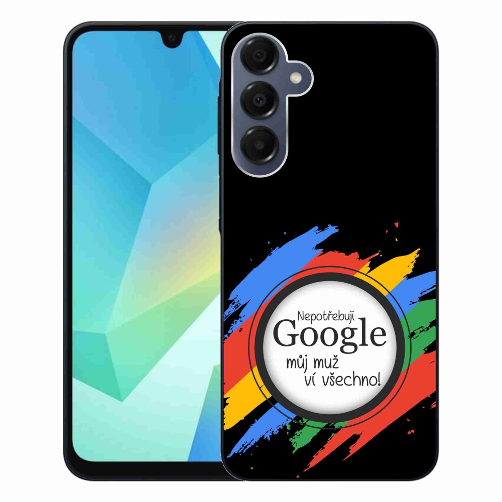 Gél borítás mmCase Samsung Galaxy A16 4G/5G - az ember mindent tud fekete háttérrel
