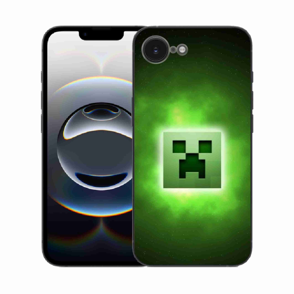 Zselés borítás mmCase iPhone 16e készülékhez - minecraft