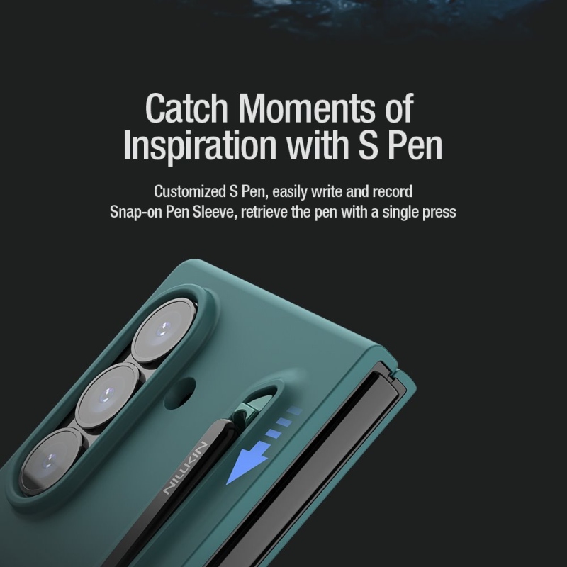 Nillkin Flex Flex Pure Fold tolltartó fedele a Samsung Galaxy Z Fold 7 világoszöldhöz
