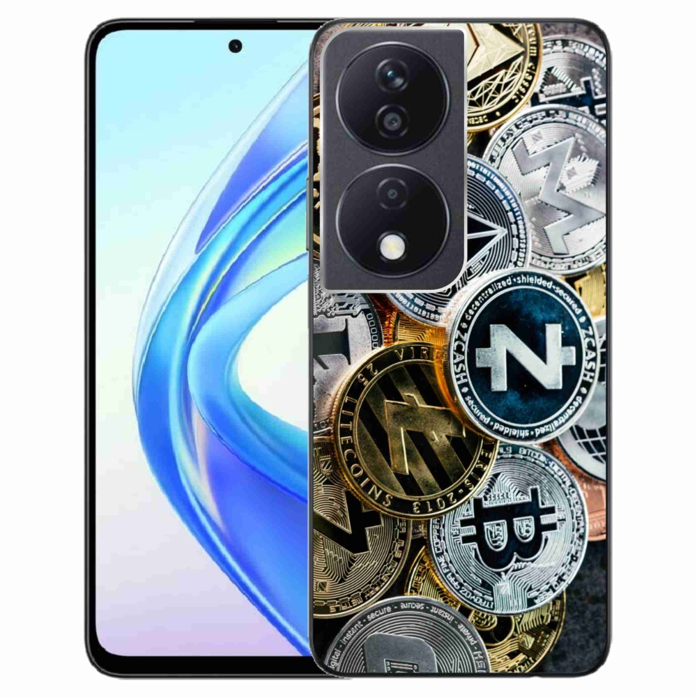 Gél borítás mmCase a Honor X7b/Honor 90 Smart számára - kriptovaluták