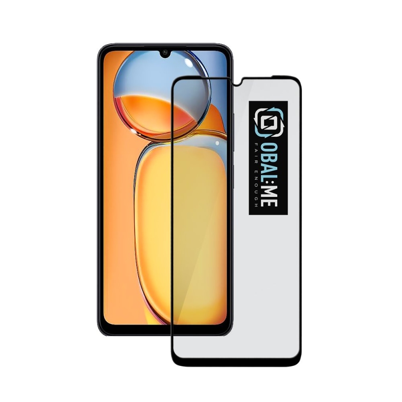 CSOMAG:ME 5D edzett üveg Xiaomi Redmi 13C 4G/5G/Poco C65 Fekete
