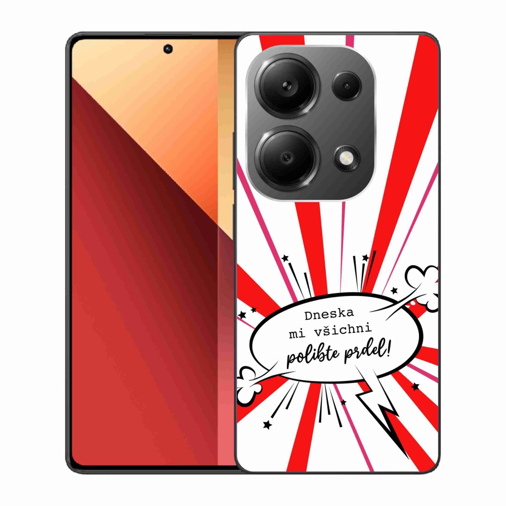Gél borító mmCase a Xiaomi Redmi Note 13 Pro 4G/Poco M6 Pro számára - vicces szöveg 15 fehér háttérrel