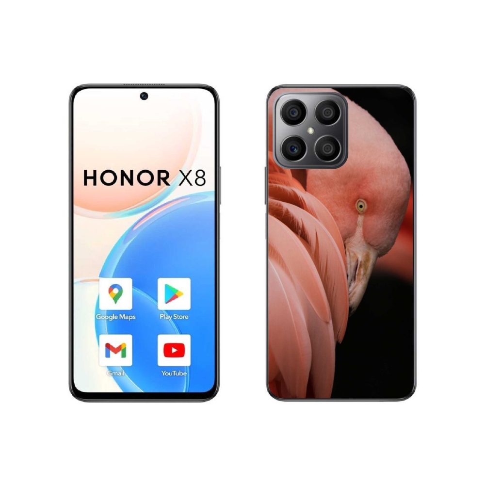 Zselés borítás mmCase a Honor X8 4G készülékhez - flamingó 3