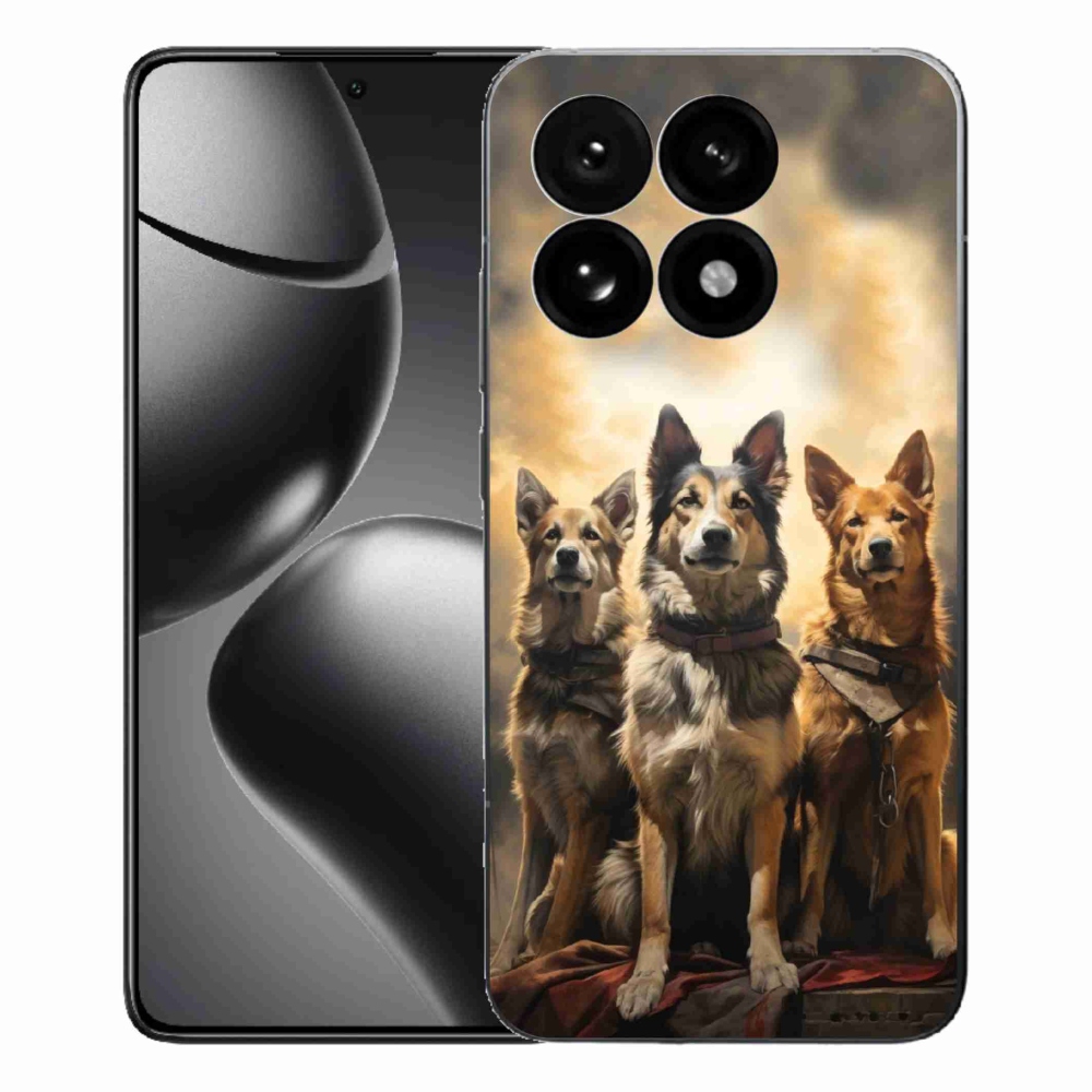 Gél borítás mmCase a Xiaomi 15T-hez - három kutya