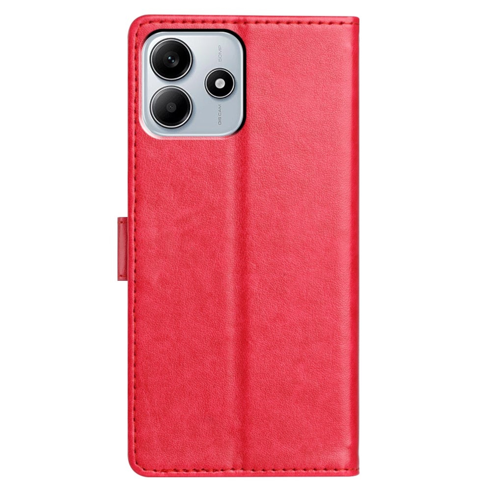 Vérrögök könyv tok Xiaomi Redmi Note 14 5G - rózsa