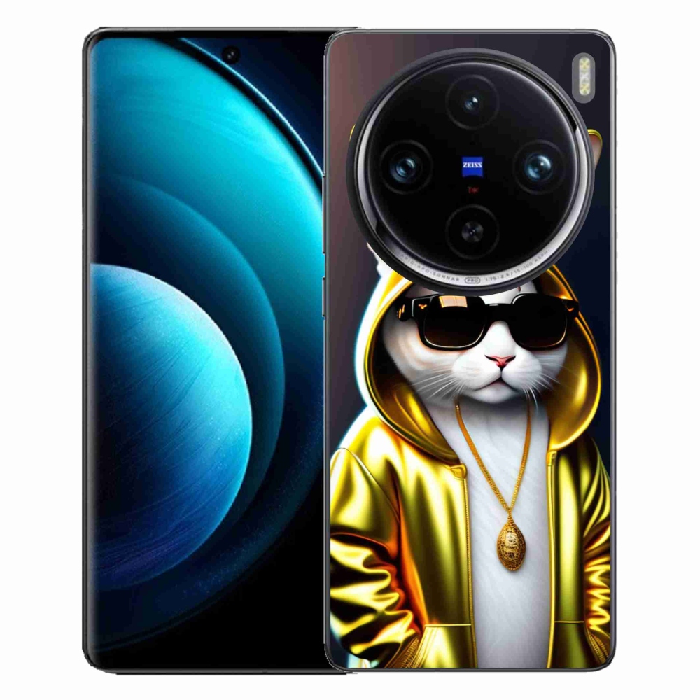 Zselés borítás mmCase a Vivo X100 Pro 5G készülékhez - cat boss