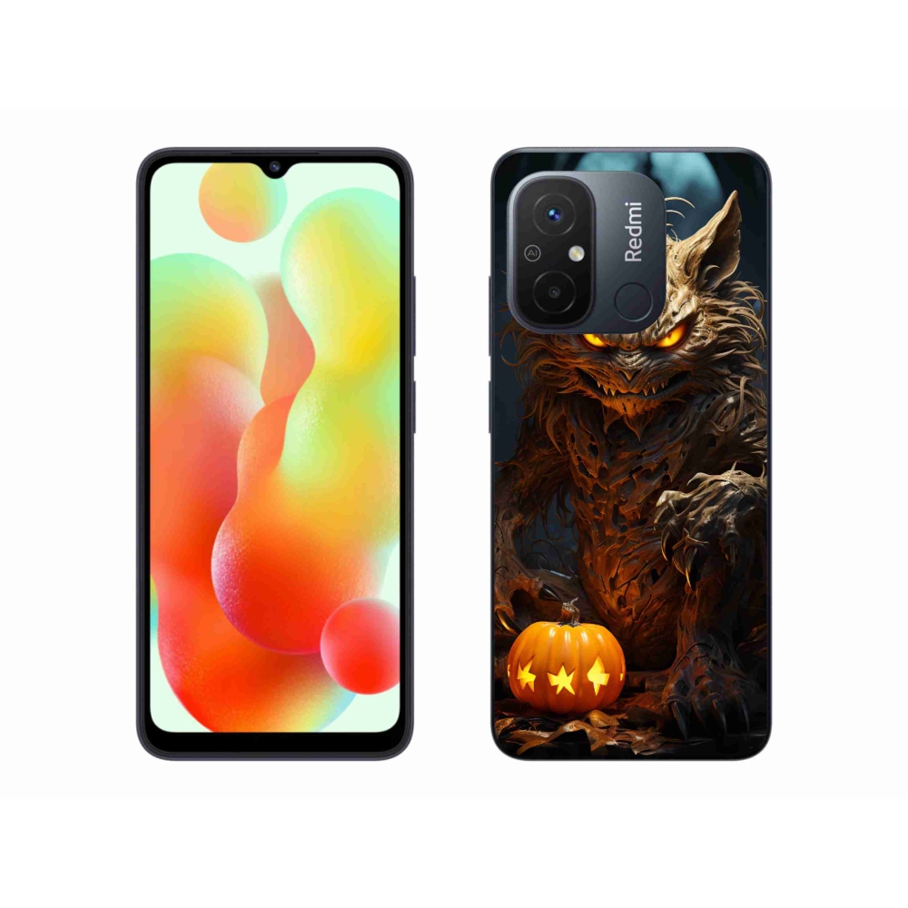 Gél borítás mmCase a Xiaomi Redmi 12C-hez - Halloween szörnyeteg