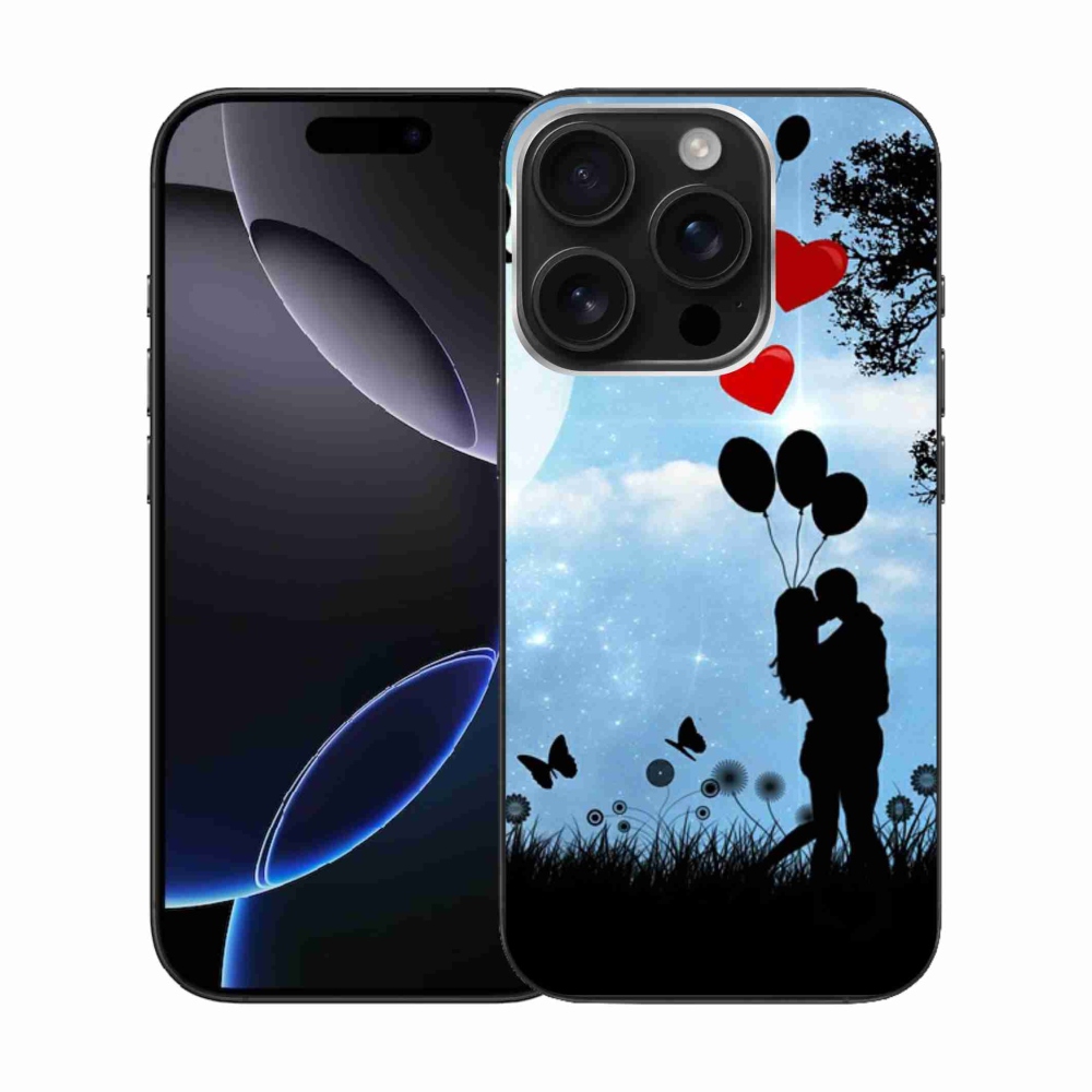 Gél tok mmCase iPhone 16 Pro készülékhez - szerelmes pár