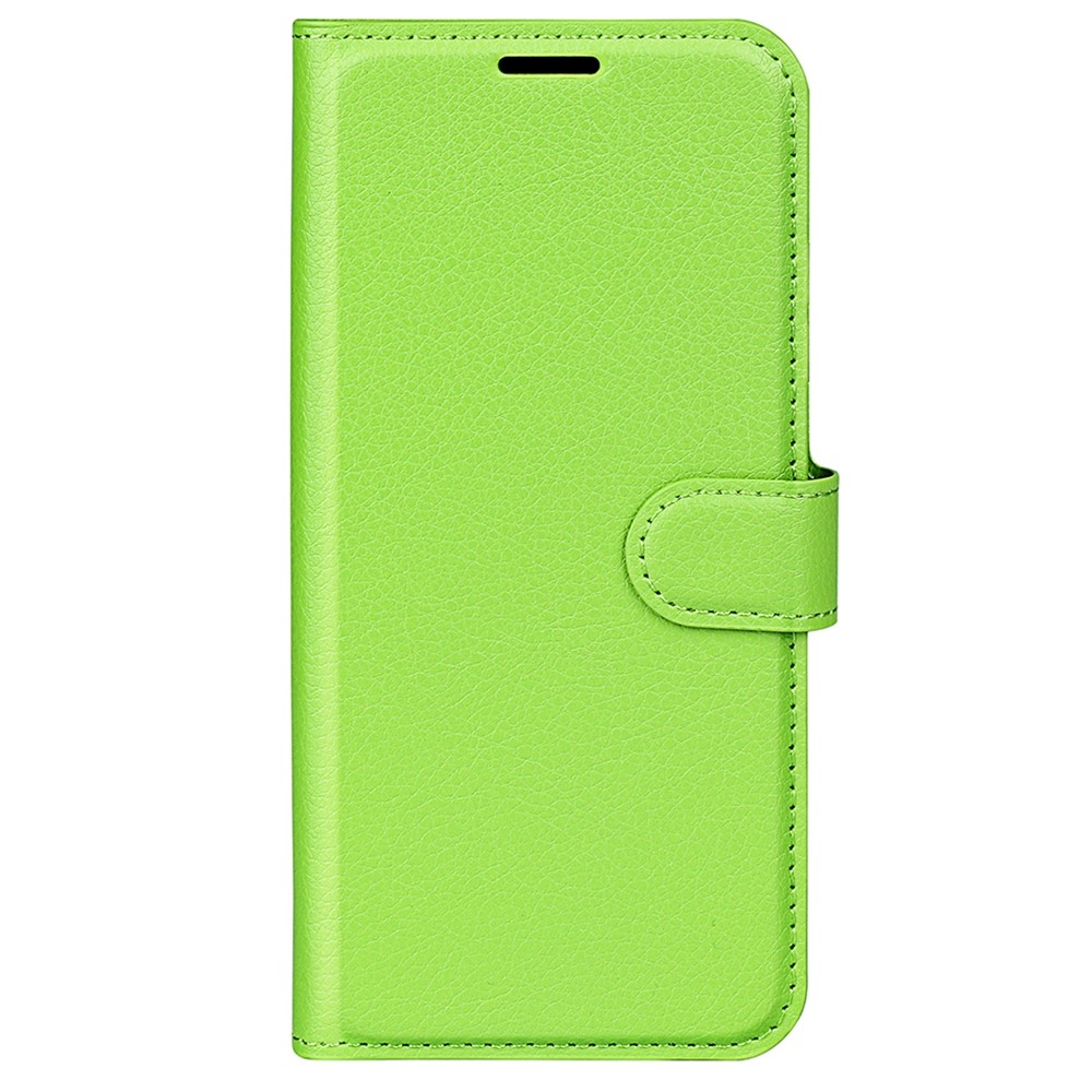 Litchi könyv tok Samsung Galaxy S25 Ultra készülékhez - zöld