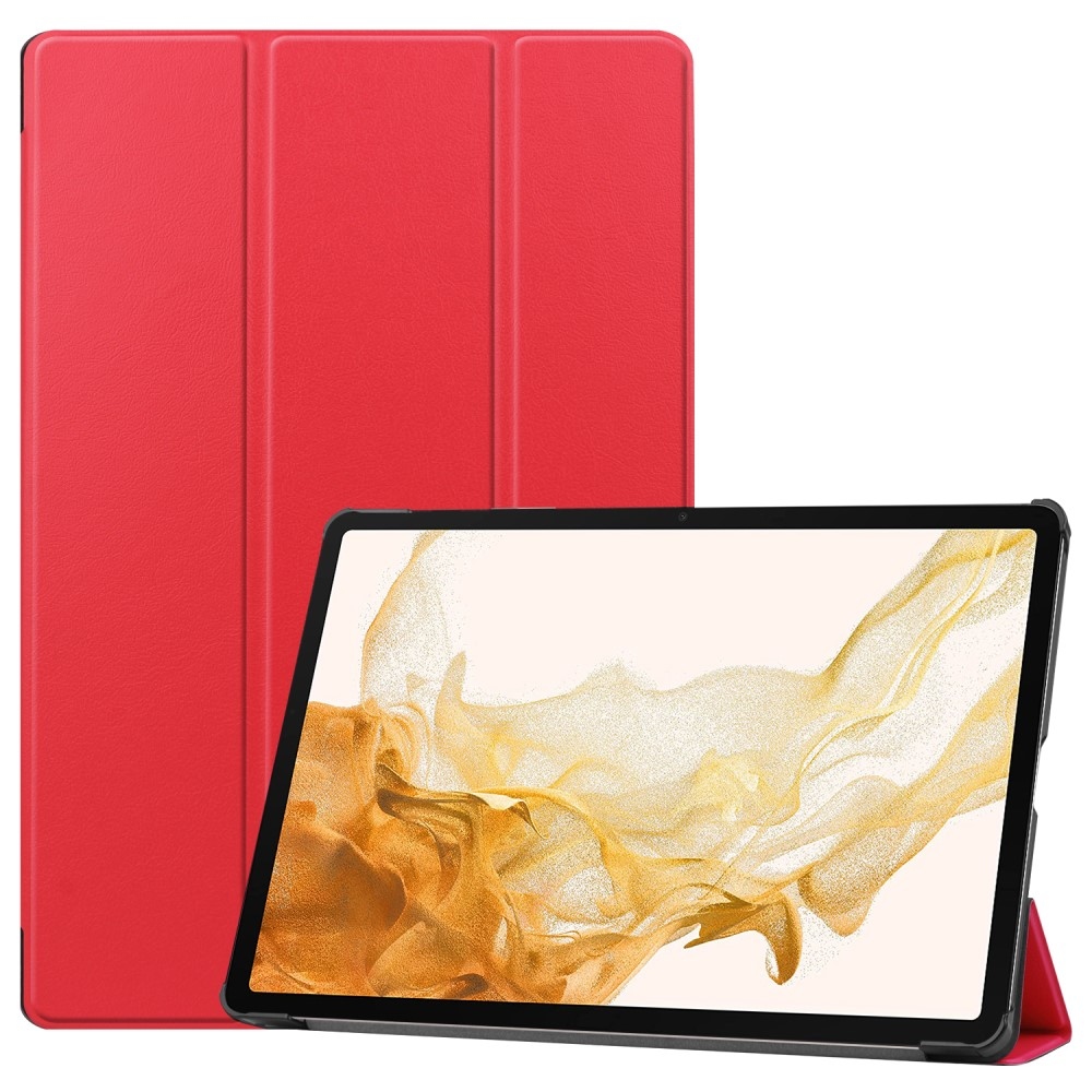 Intelligens záró tok Samsung Galaxy Tab S9+/Tab S10+ készülékhez - piros színű