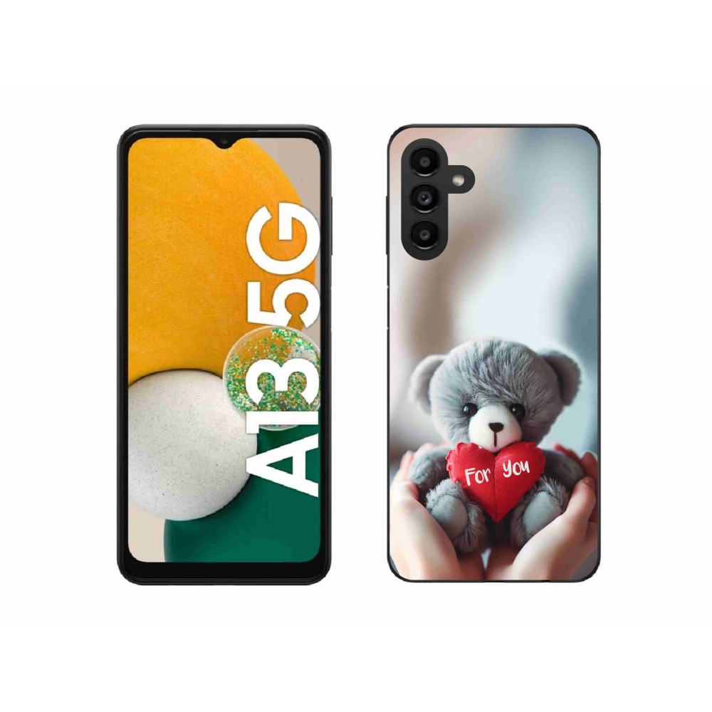 Gél borítás mmCase Samsung Galaxy A13 5G - mackó a szerelmesek számára