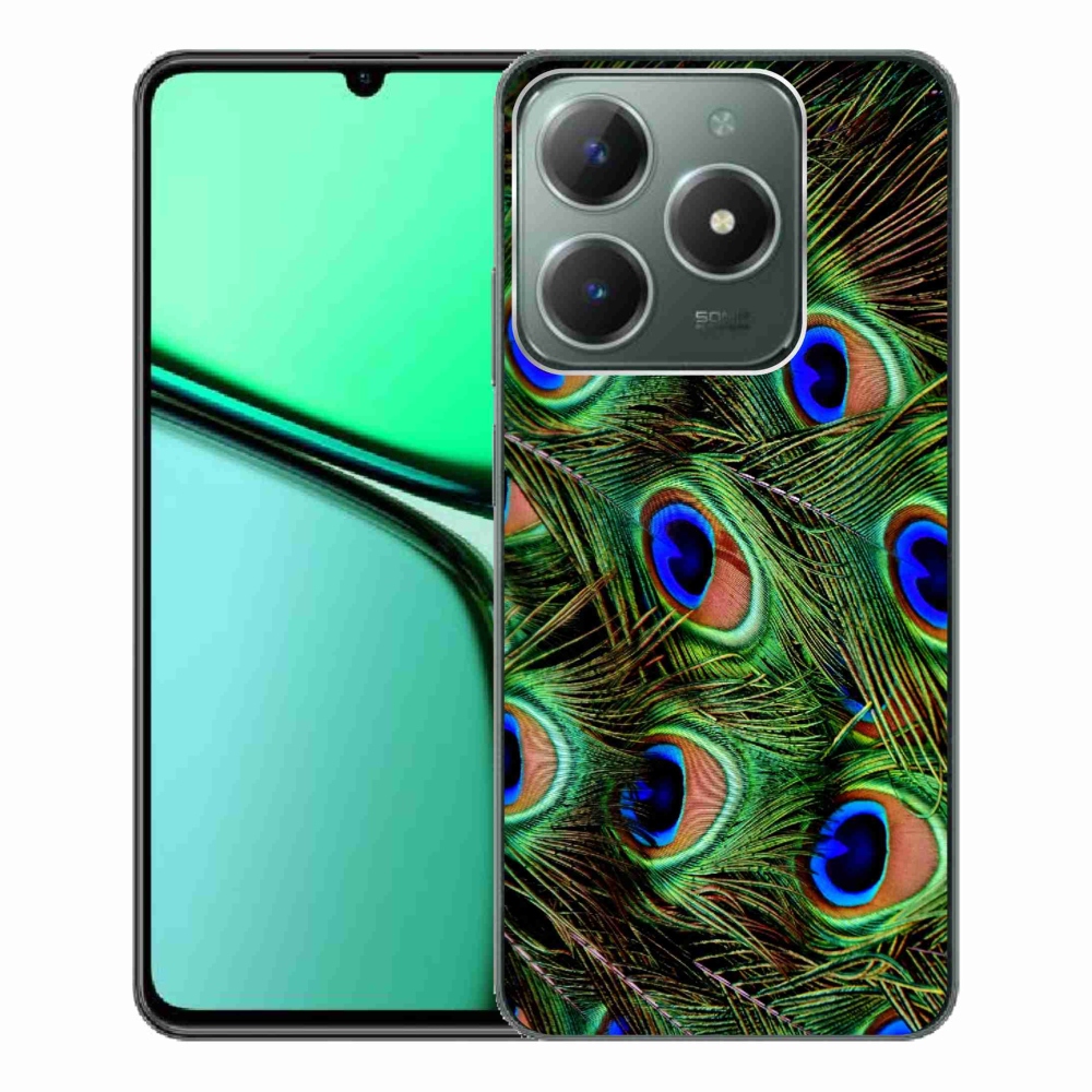 Gél borítás mmCase a Realme C61 készülékhez - pávatoll