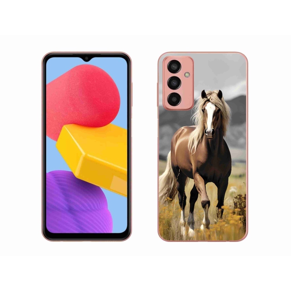 Zselés borítás mmCase Samsung Galaxy M13 - barna ló 1