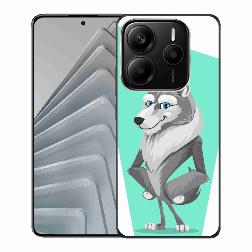 Gél borítás mmCase a Xiaomi Redmi Note 14 5G számára - rajzfilm farkas