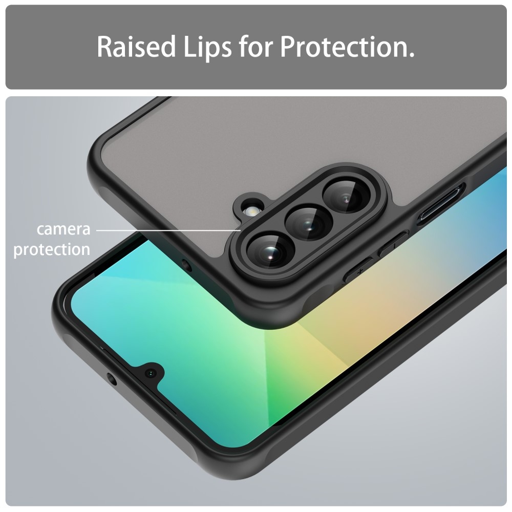 Zselés tok kemény hátlappal Samsung Galaxy A26 5G - fekete