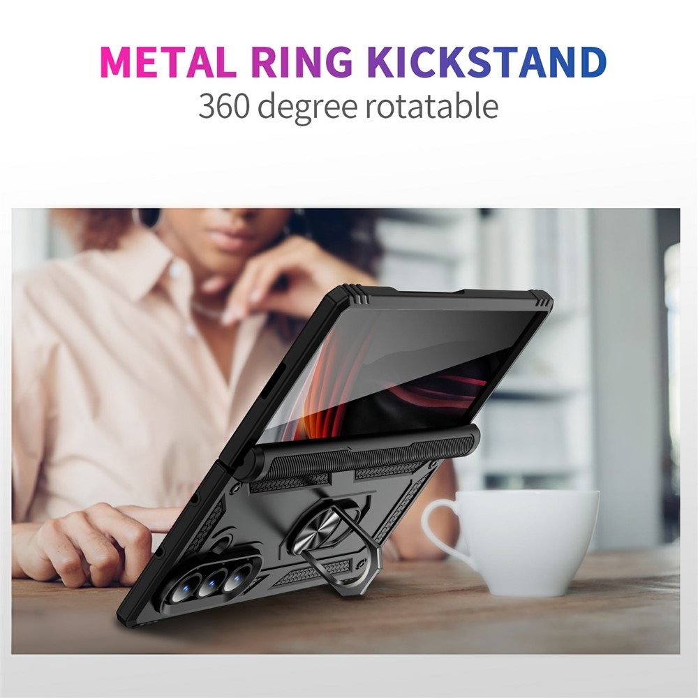 Gyűrűálló borítás Samsung Galaxy Z Fold7 5G készülékhez - fekete