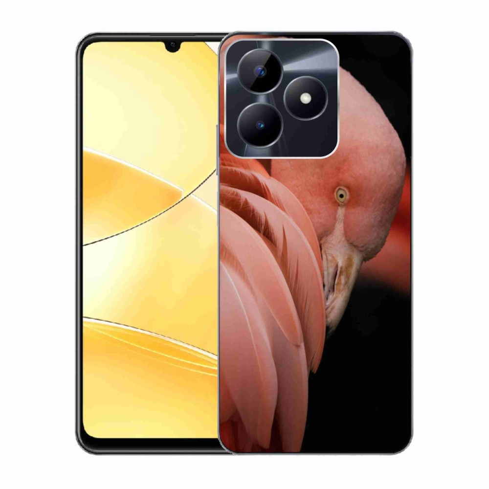 Zselés tok mmCase a Realme C51/C53 készülékhez - flamingó 3