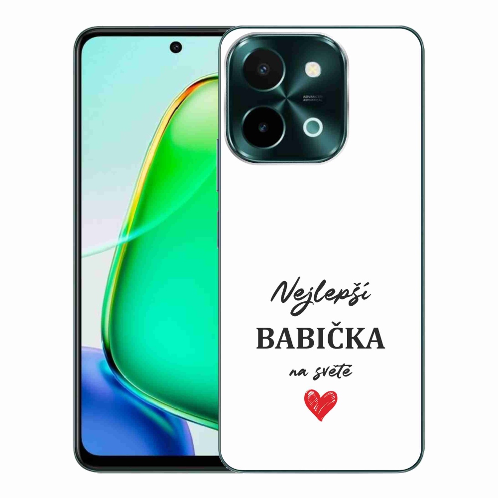 Gel Cover mmCase a Vivo Y28-on - Best Grandma 1 fehér háttér