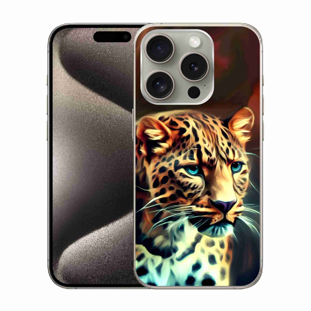 Zselés borítás mmCase iPhone 15 Pro készülékhez - leopárd