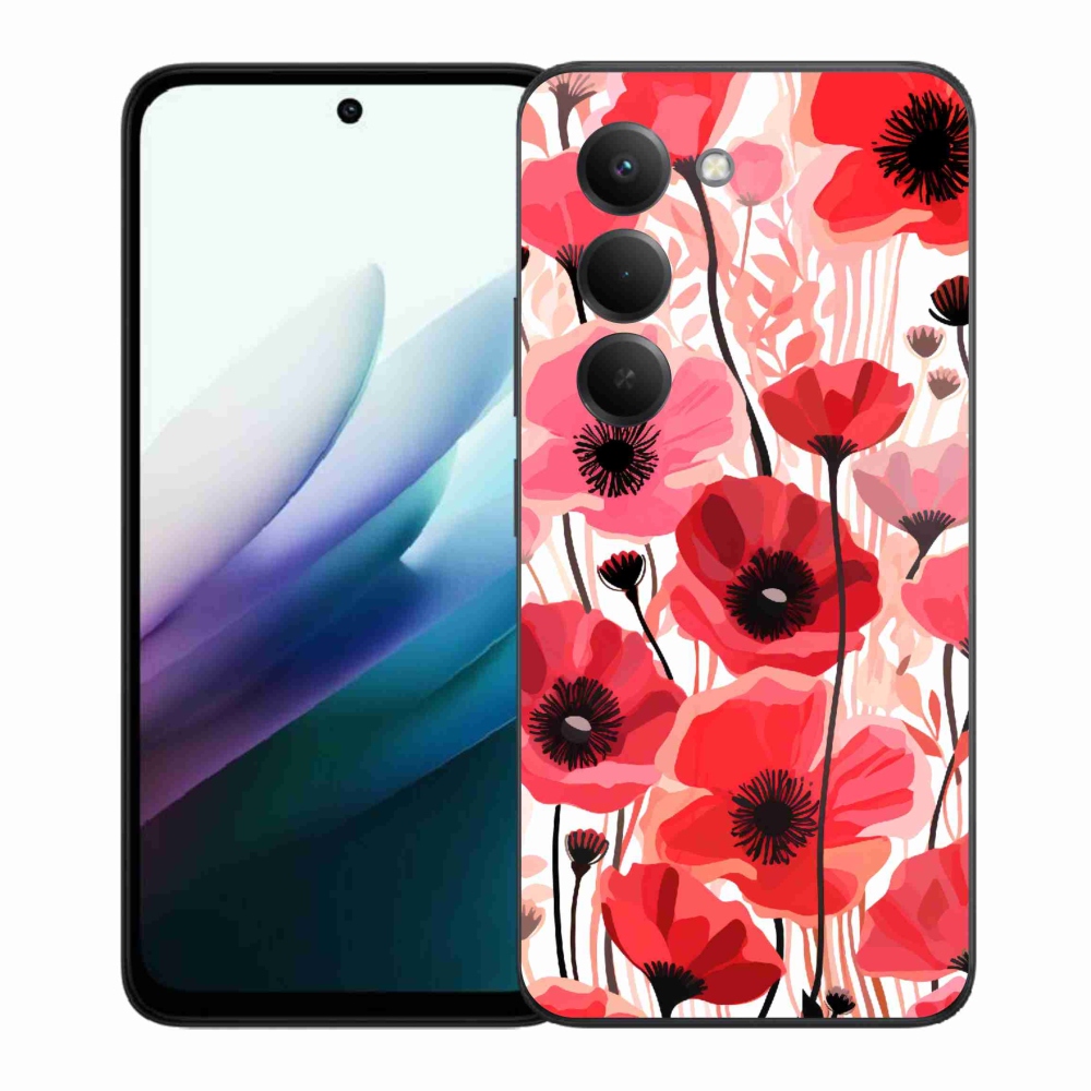 Gél borítás mmCase a Xiaomi Redmi 15 4G/5G (171mm) - mákos 1