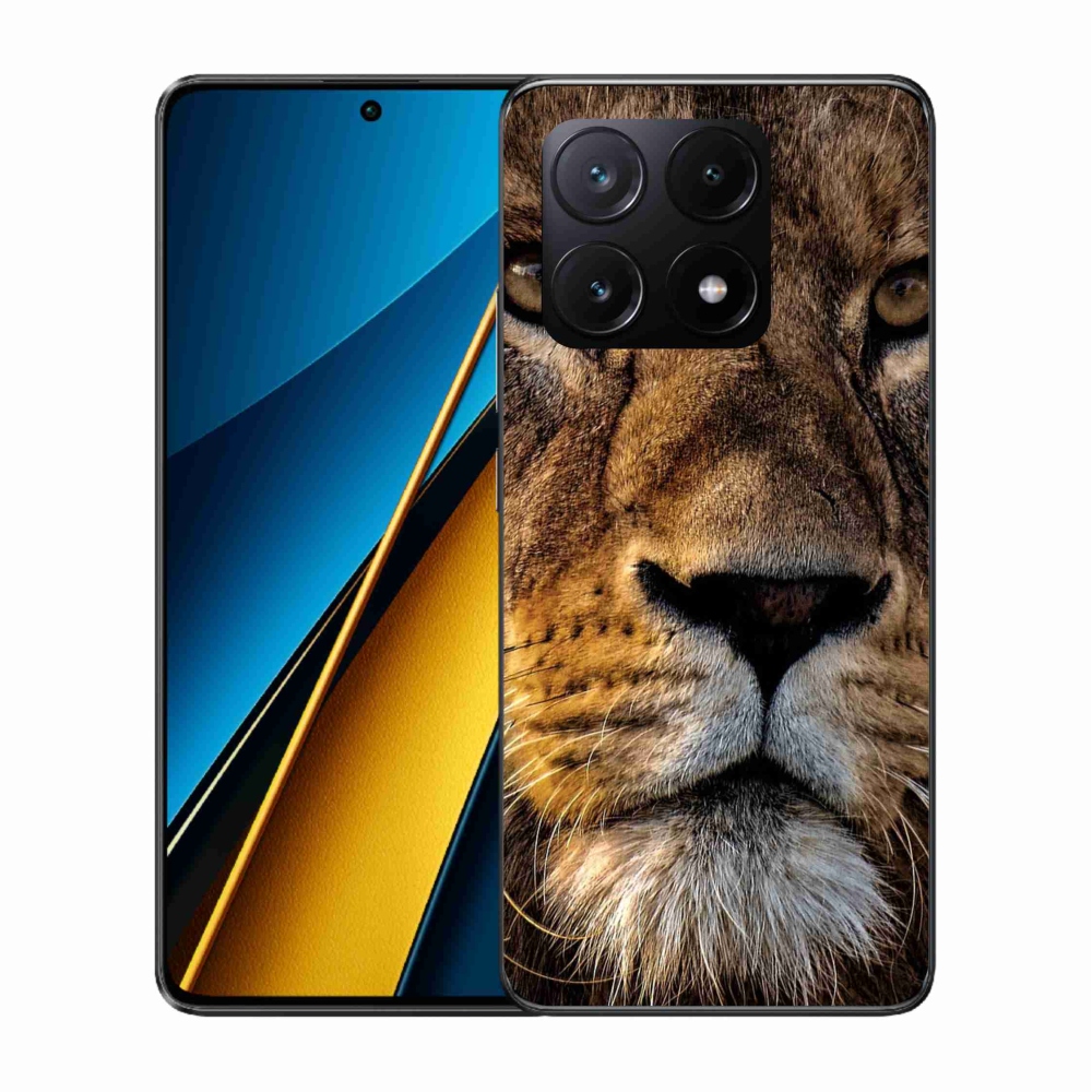 Gél tok mmCase a Xiaomi Poco X6 Pro 5G számára - oroszlán