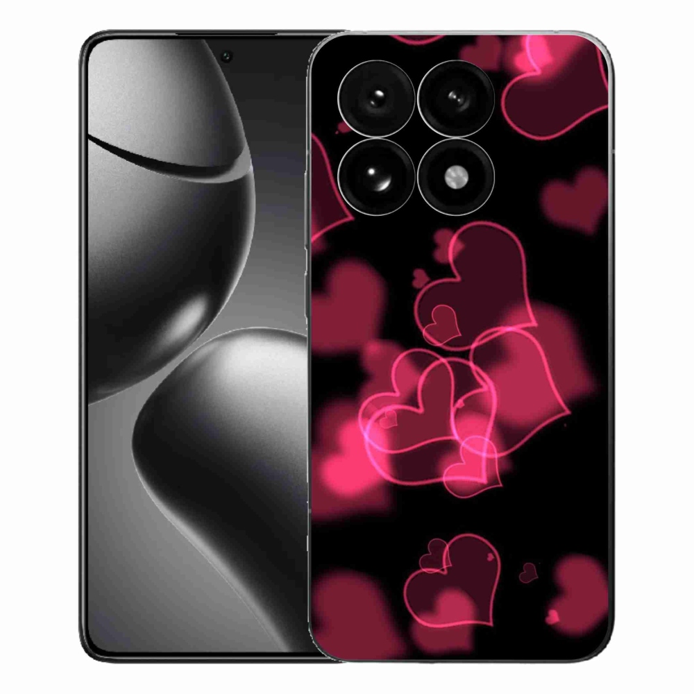 Gél borítás mmCase a Xiaomi 15T-hez - piros szívek