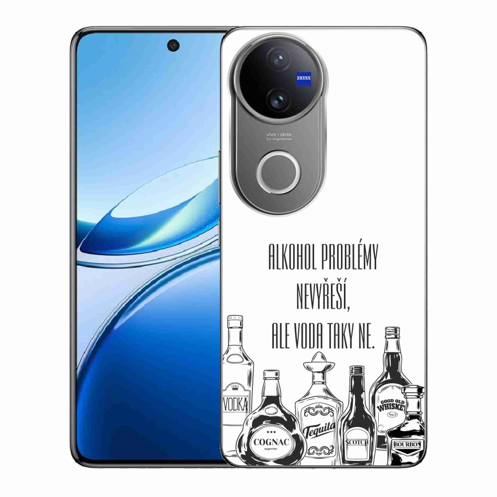 Gél borító mmCase Vivo V50 5G - vicces szöveg fehér háttérrel