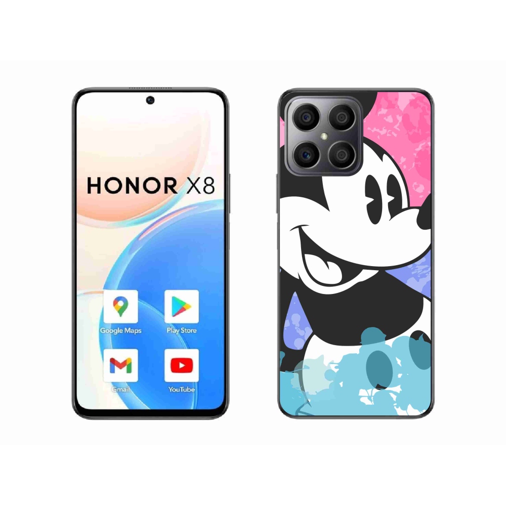 Gél borítás mmCase a Honor X8 4G készülékhez - mickey egér