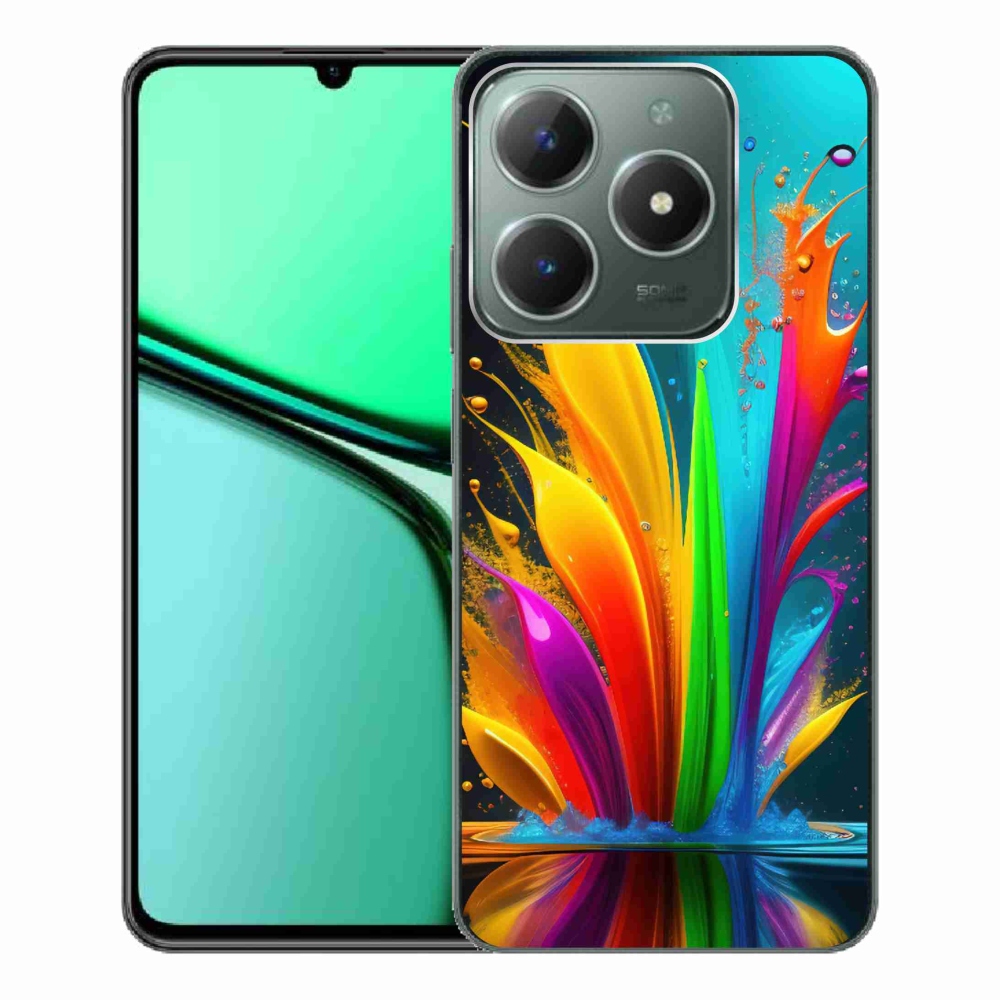 Gél védőburkolat mmCase a Realme C61 készülékhez - absztrakt motívum 1