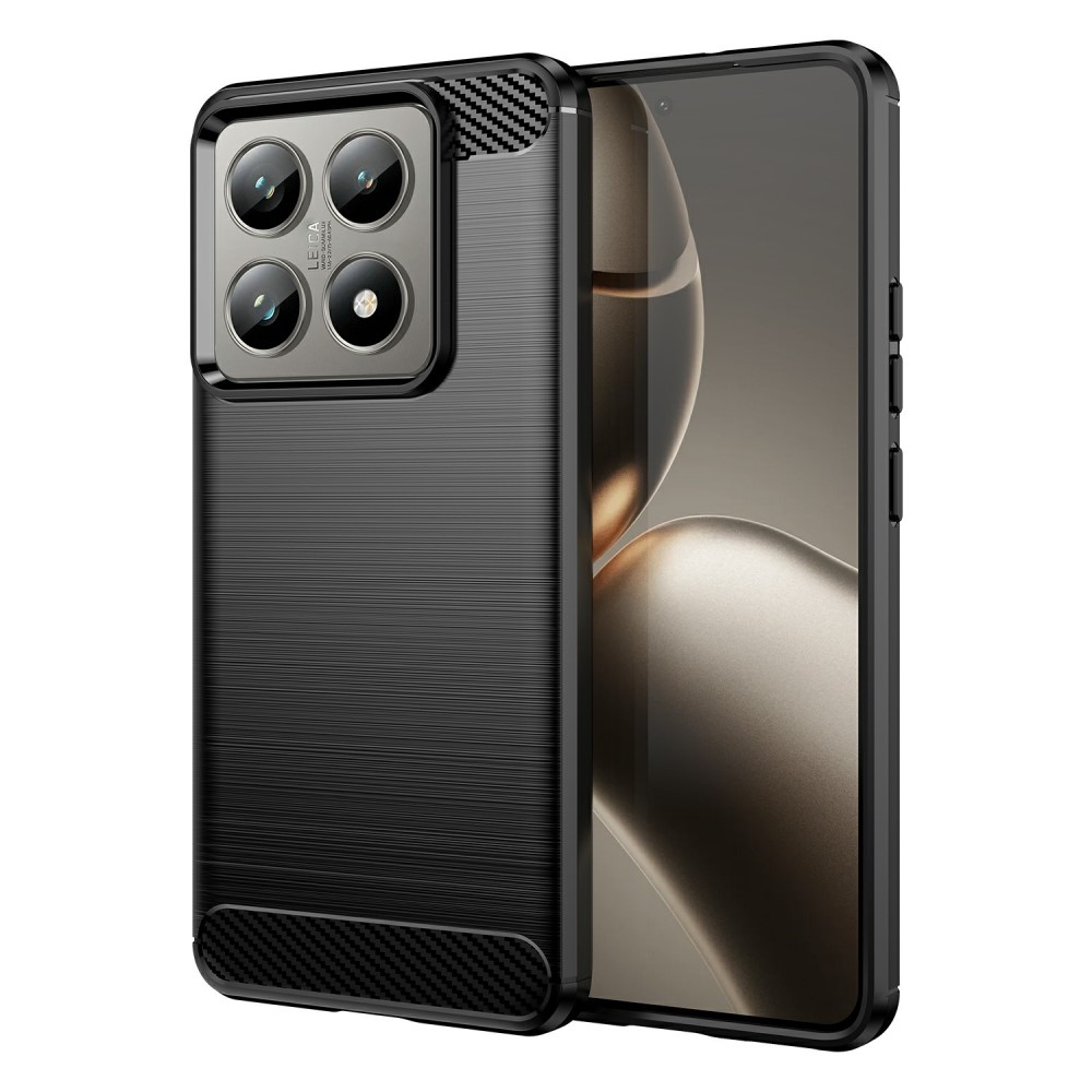 Szénálló zselés tok Xiaomi 14T/14T Pro készülékhez - fekete