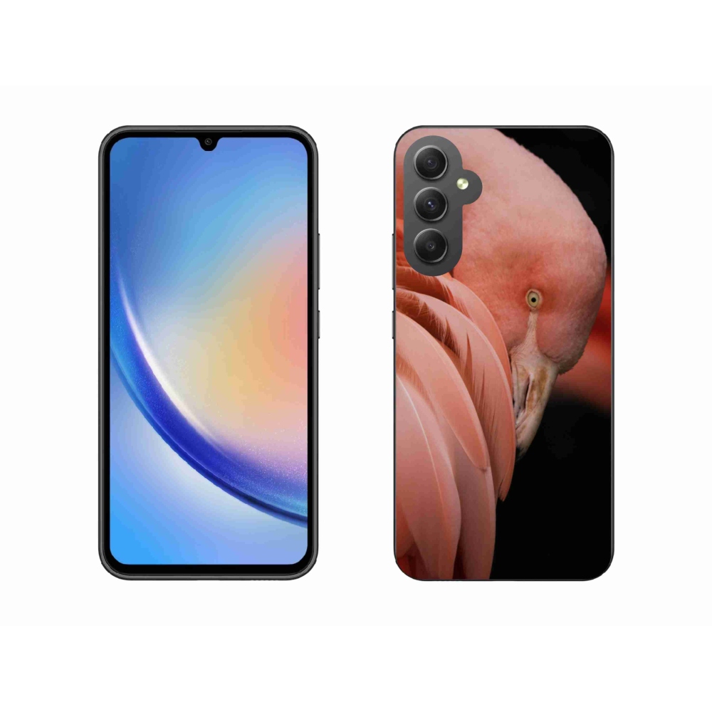 Zselés borítás mmCase Samsung Galaxy A34 5G - flamingó 3