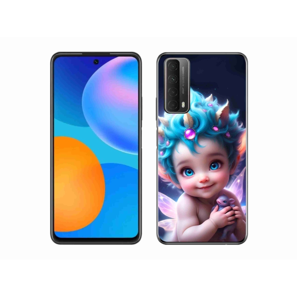 Gél borítás mmCase a Huawei P Smart (2021) - baba pillangószárnyakkal