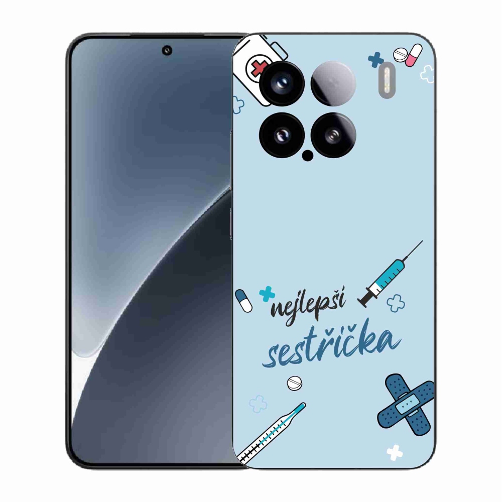 Gél borító mmCase a Xiaomi 15 - legjobb kishúg kék háttérrel